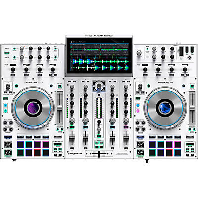Denon DJ Prime 4 Professional 4-Channel DJ Controller (White)