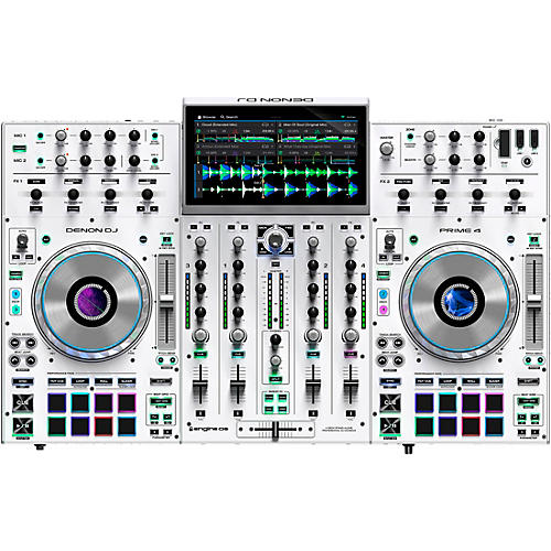 Prime 4 Professional 4-Channel DJ Controller (White)