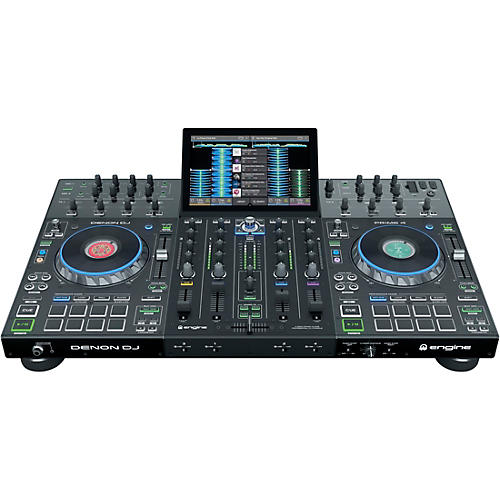 Denon DJ PRIME GO – Portable DJ Controller and Mixer Bundle with  SoundSwitch DMX Lighting Controller