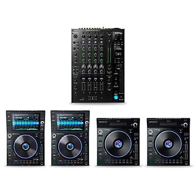 Denon DJ Prime Package with X1850 Mixer, Two SC6000 and Two LC6000 Media Players