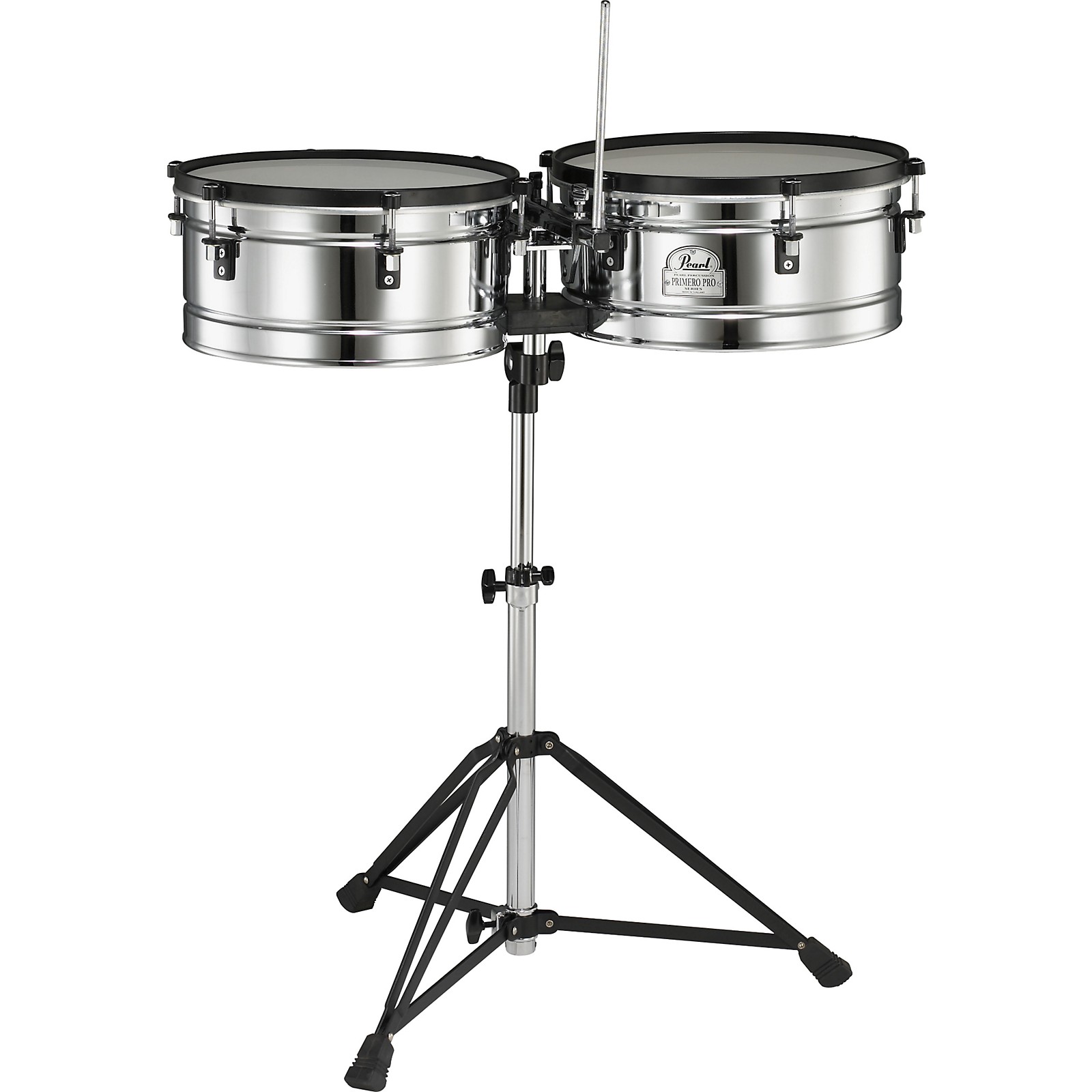 Pearl Primero Pro Steel Timbale Set Musician's Friend