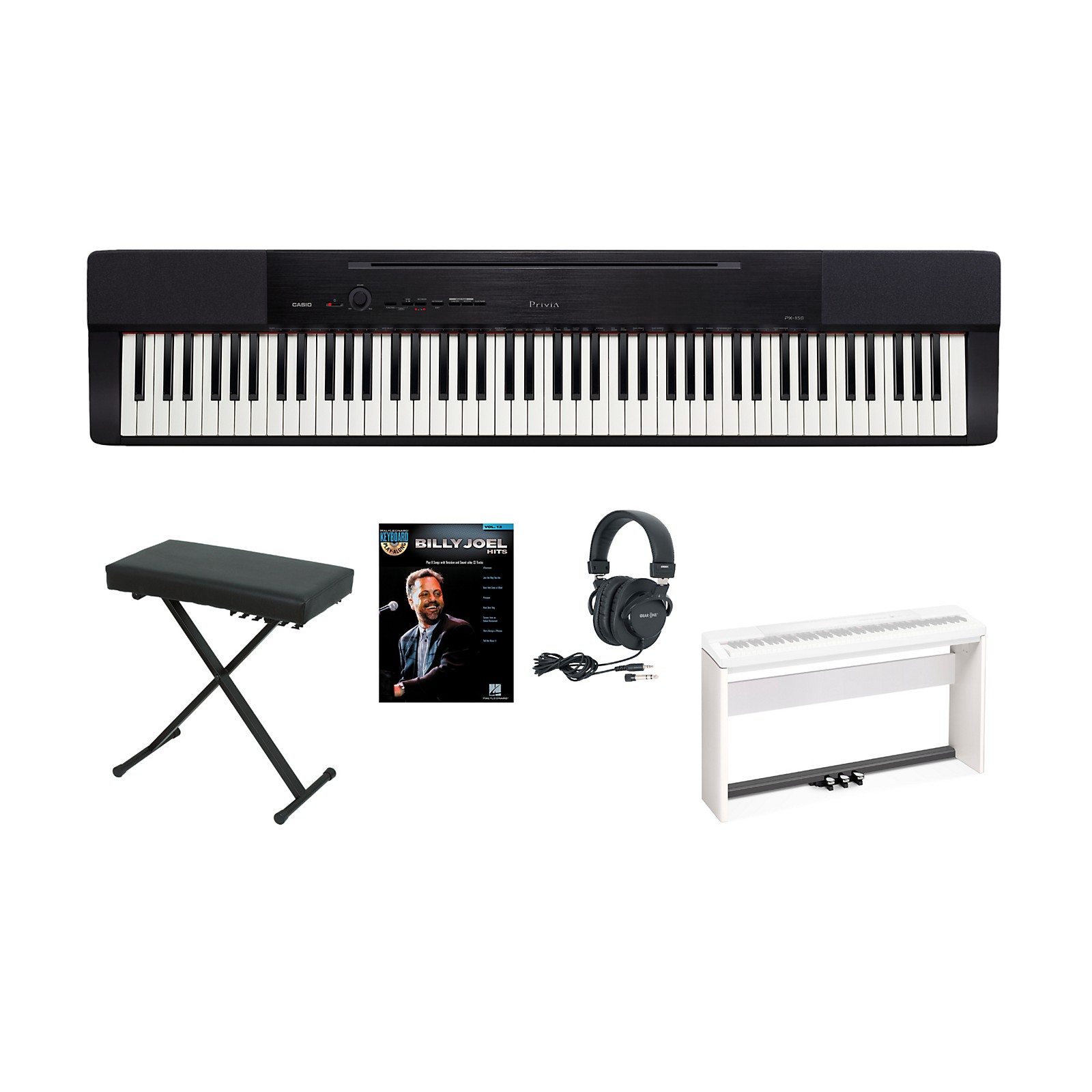 Casio Privia PX150 Keyboard Package with 3 Pedal Stand Musician's Friend