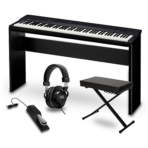 Privia PX-160BK Digital Piano Package