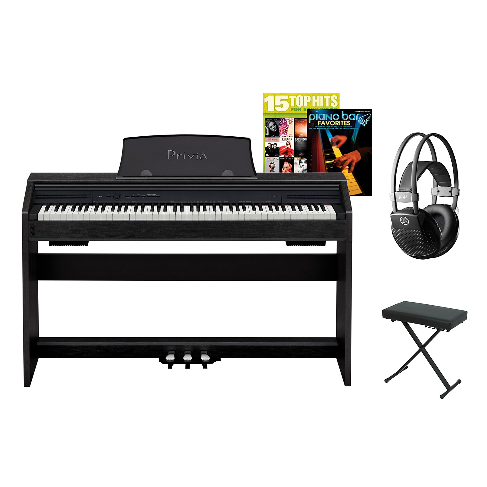 Casio Privia PX750 Digital Piano Package Musician