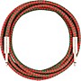 Fender Pro 10' Checkerboard Straight to Straight Instrument Cable 10 ft. Red/Green