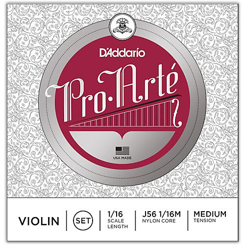 D'Addario Pro-Arte Series Violin String Set 1/16 Size