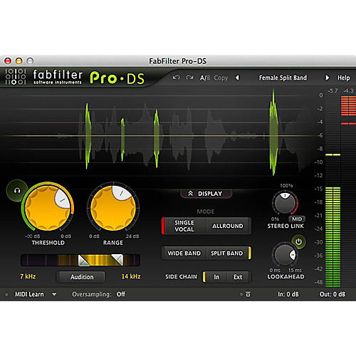 FabFilter Pro-DS De-esser Plug-in