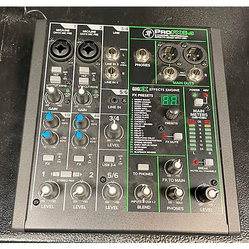 Mackie Pro Fx6v3 Unpowered Mixer