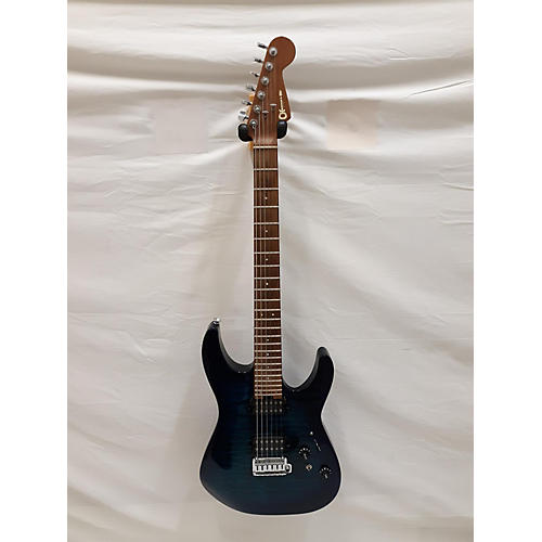 Charvel Pro Mod DK24 2PT CM QM Solid Body Electric Guitar Blue