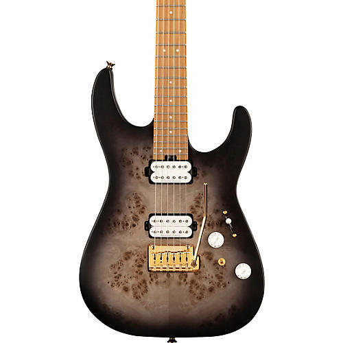 Charvel Pro-Mod DK24 HH 2PT CM QM Electric Guitar Condition 1 - Mint Transparent Black Burst