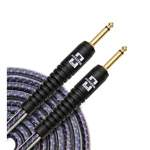 Analysis Plus Pro Oval Studio Instrument Cable with Overmold Gold Plug w/Straight-Straight Plugs 10 ft.