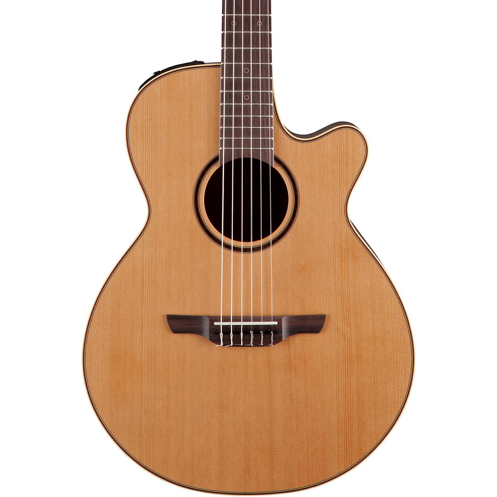 Takamine Pro Series 3 Folk Nylon Cutaway Acoustic-Electric Guitar ...