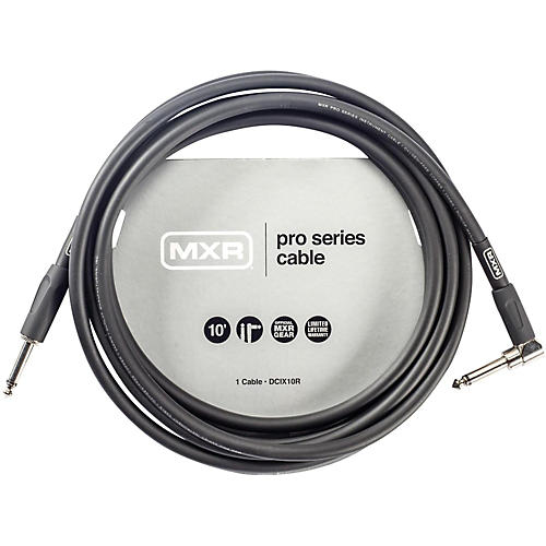 MXR Pro Series Angled to Straight Instrument Cable 10 ft. Black