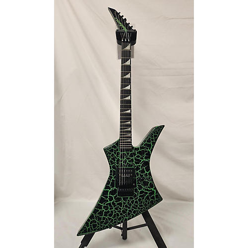 Jackson Pro Series Brandon Ellis Kelly Signature Solid Body Electric Guitar Green Crackle