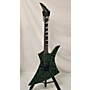 Used Jackson Pro Series Brandon Ellis Kelly Signature Solid Body Electric Guitar Green Crackle
