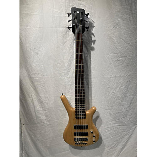 Warwick Pro Series Corvette Standard 6 String Electric Bass Guitar Natural