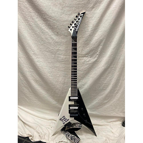 Jackson Pro Series KV Two-Face King V Solid Body Electric Guitar Black and White