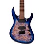 Jackson Pro Series Signature Chris Broderick Soloist HT7P 7 String Electric Guitar Transparent Blue