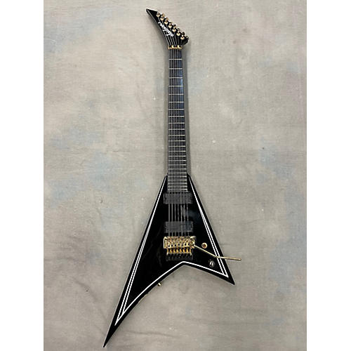 Jackson Pro Series Signature Mark Heylmun Rhoads RR24-7 Solid Body Electric Guitar Black and Gold