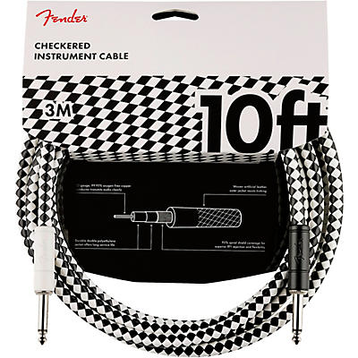 Fender Pro Straight to Straight Checkboard Instrument Cable
