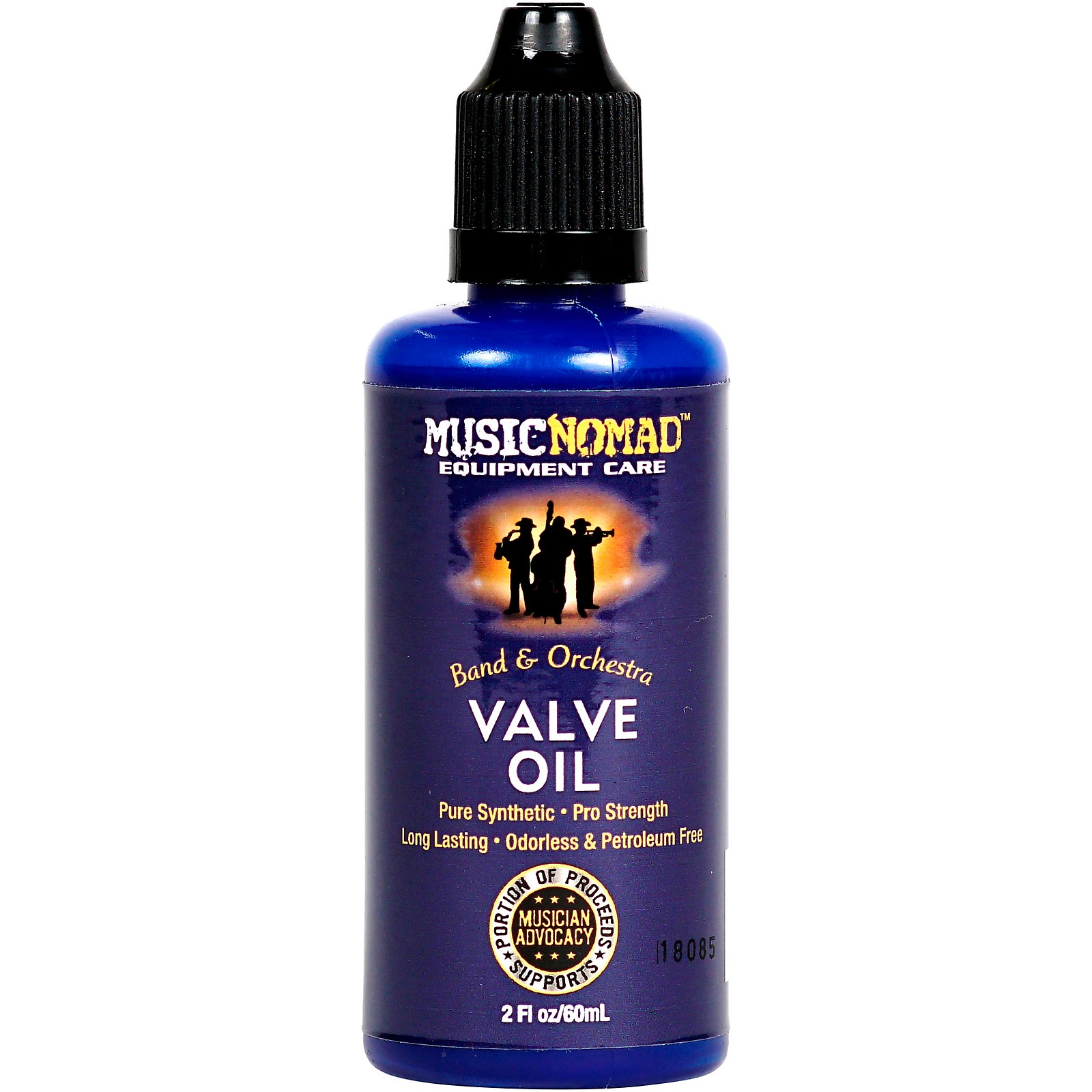 MusicNomad Pro Strength Pure Synthetic Valve Oil 2oz. Bottle Musician