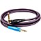 Pro Studio 1/4 Inch Right to Straight Instrument Cable Level 1 Purple 20 ft.