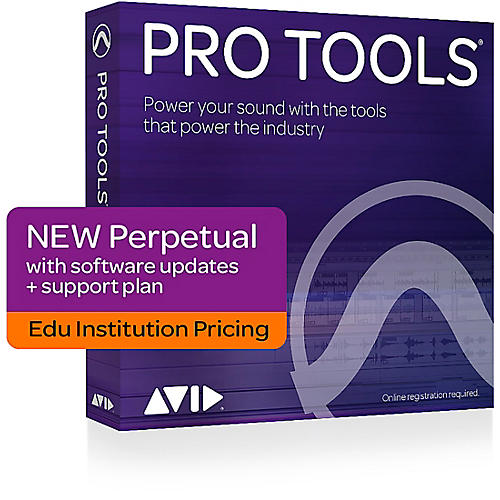 Pro Tools 2018 with 1-Year of Updates + Support Plan Academic Institution Perpetual License (Boxed)