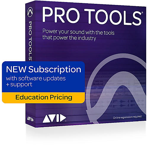 Pro Tools 2018 with 1-Year of Updates + Support Plan Teachers/College Student 1-Year Subscription (Boxed)