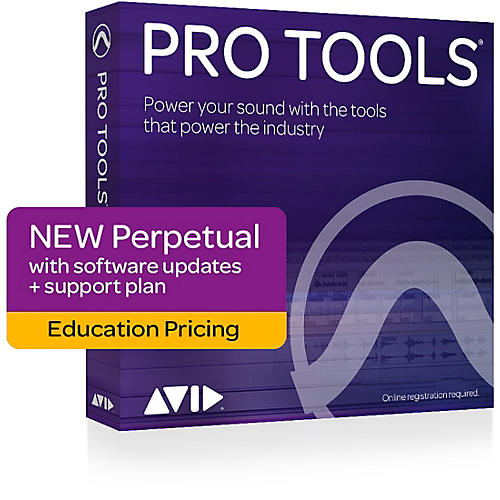 Pro Tools 2018 with 1-Year of Updates + Support Plan Teachers/College Student (Boxed)