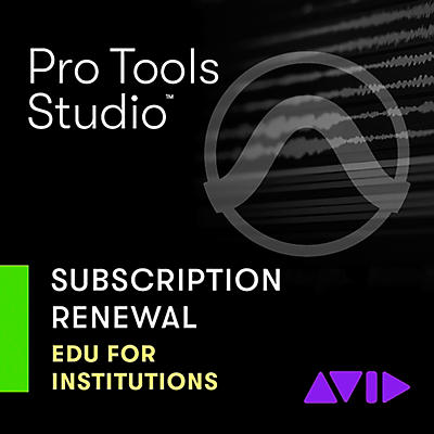 Avid Pro Tools | Studio 1-Year Subscription Updates and Support, Renewal for Academic Institution Subscription Licenses - One-Time Payment