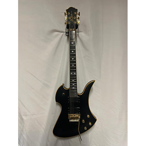 B.C. Rich Pro X Mockingbird Solid Body Electric Guitar Black and Gold