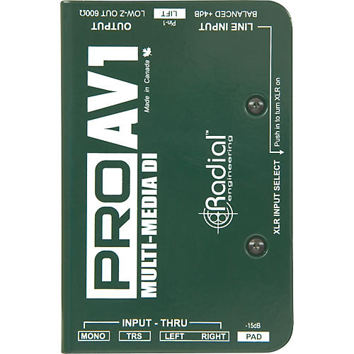 Radial Engineering ProAV1 Single-Channel Direct Box Condition 1 - Mint
