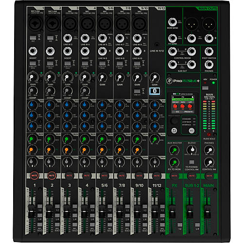 Mackie ProFX12v3+ 12-Channel Analog Mixer With Enhanced FX, USB Recording Modes and Bluetooth Condition 1 - Mint