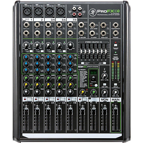 ProFX8v2 8-Channel Professional FX Mixer with USB