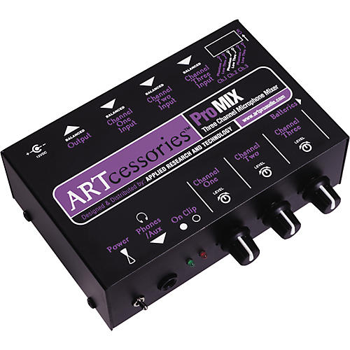 Art ProMIX 3-Channel Microphone Mixer