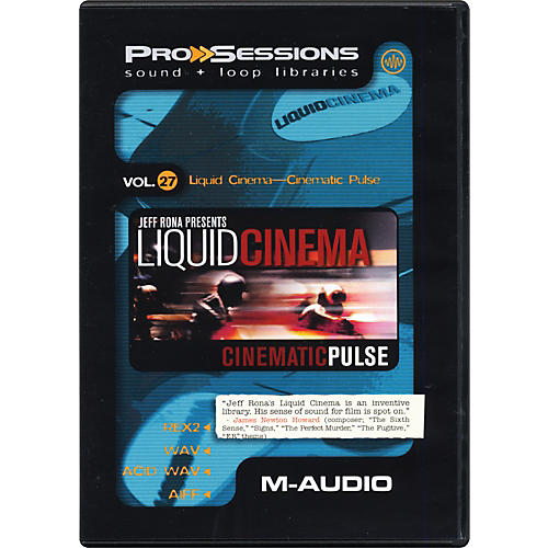 M-Audio ProSessions Vol. 27: Liquid Cinema - Cinematic Pulse Audio Loop  Collection