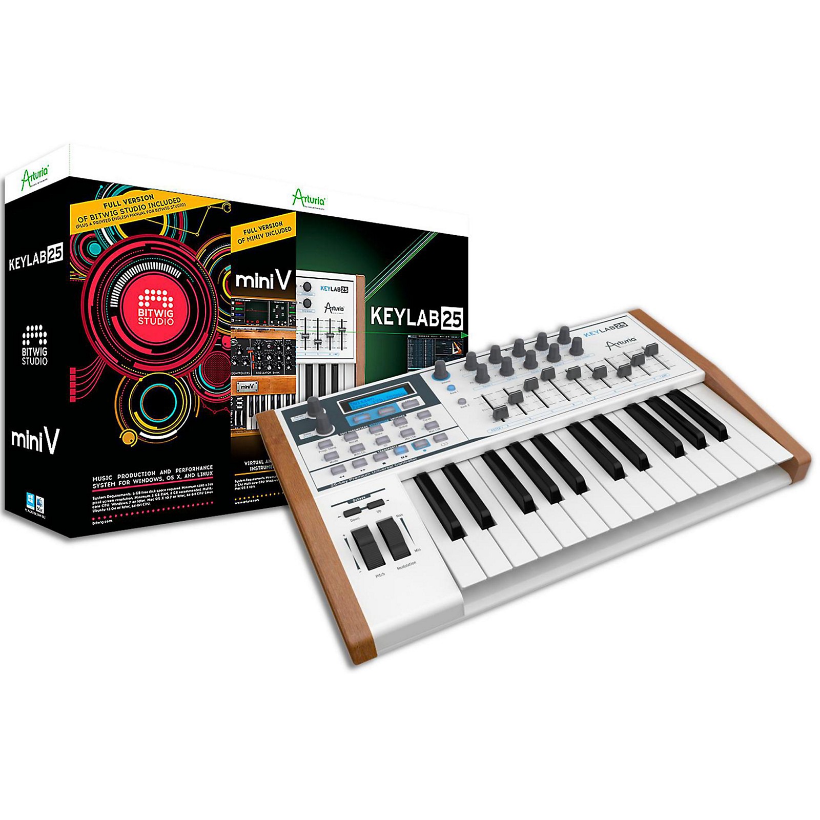 Producer pack. Midi-клавиатура Arturia KEYLAB 25. Arturia Mini v. Virtual Midi Controller Bitwig. Arturia KEYLAB 25 купить.