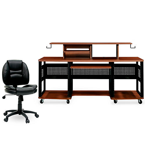 Producer Station Cherry and Task Chair DuraPlush Bundle