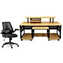 Studio RTA Producer Station Maple and Mesh Managers Office Chair Bundle