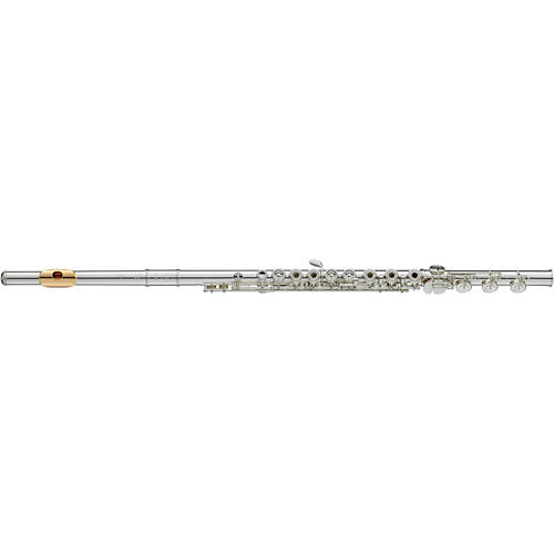 Yamaha Professional 687H Series Flute In-line G Gizmo key, gold-plated lip-plate