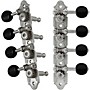 Grover Professional Mandolin A Style 409 Series Black Button Tuning Machines Chrome