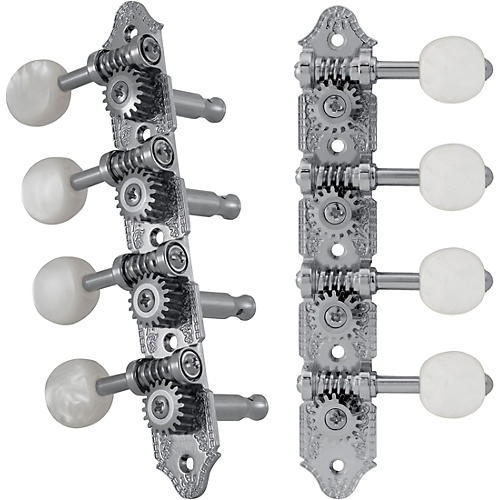 Grover Professional Mandolin A Style 409 Series Pearloid Button Tuning Machines Chrome