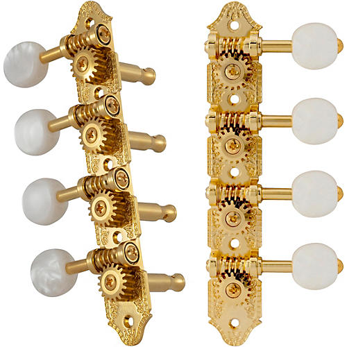 Grover Professional Mandolin A Style 409 Series Pearloid Button Tuning Machines Gold