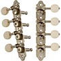 Grover Professional Mandolin A Style 409 Series White Button Tuning Machines Nickel