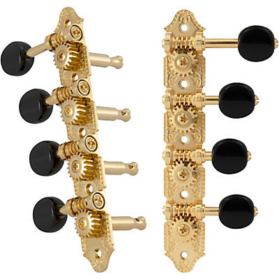 Grover Professional Mandolin F Style 409 Series Black Button Tuning Machines