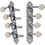 Grover Professional Mandolin F Style 409 Series White Button Tuning Machines Chrome