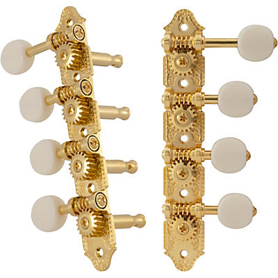 GROVER Professional Mandolin F Style 409 Series White Button Tuning Machines