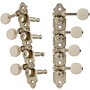 Grover Professional Mandolin F Style 409 Series White Button Tuning Machines Nickel