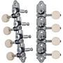 Grover Professional Mandolin Vintage A Style 409 Series White Button Tuning Machines Chrome