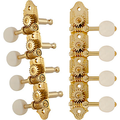 GROVER Professional Mandolin Vintage A Style 409 Series White Button Tuning Machines